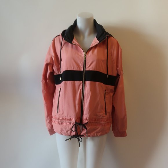 Womens Rei Nation Pink Black Hooded Full Zip Jacket XS * - Picture 2 of 9